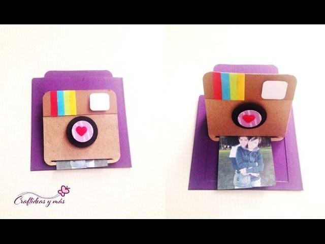 DIY: tarjeta deslizable. pop up instagram.scrapbook.exploding box.