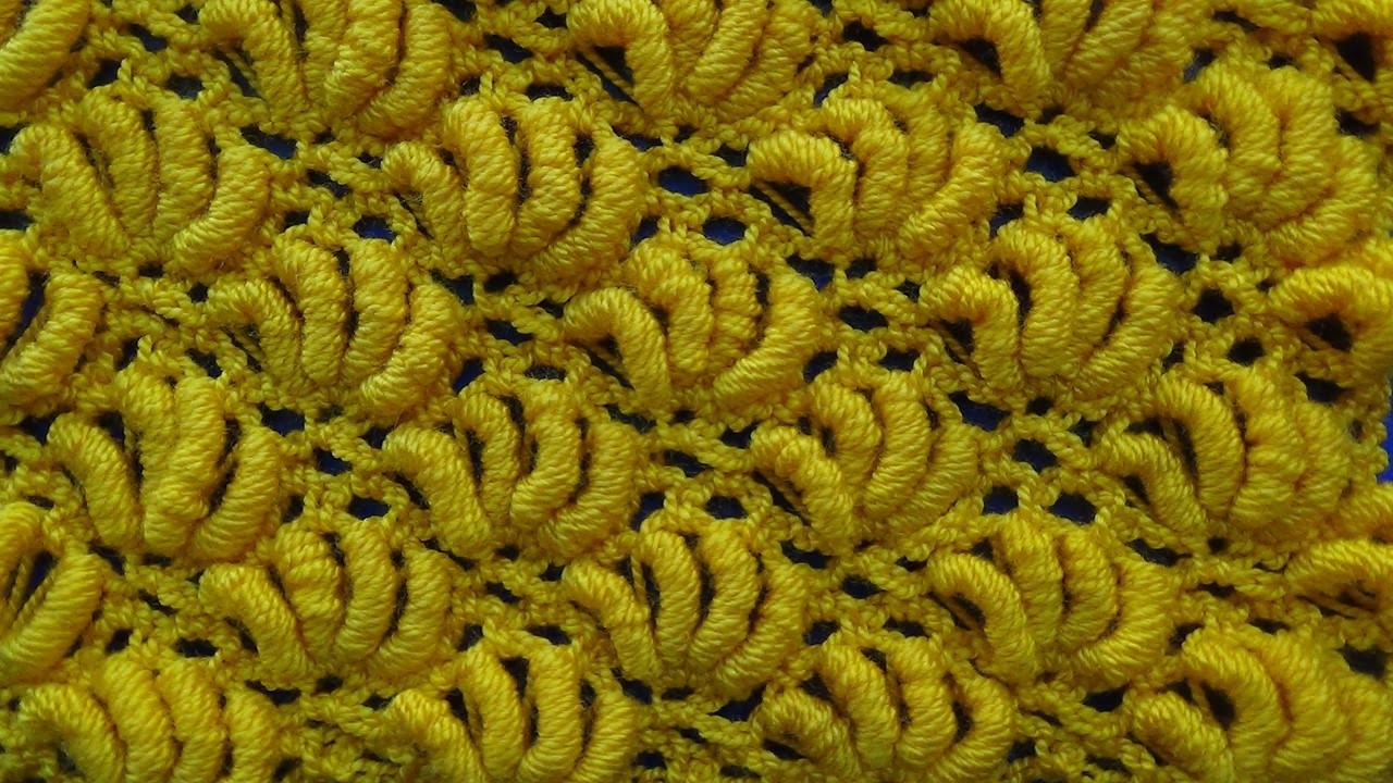 Punto crochet Abanicos de Rococo # 15 especial para cobijas de bebe