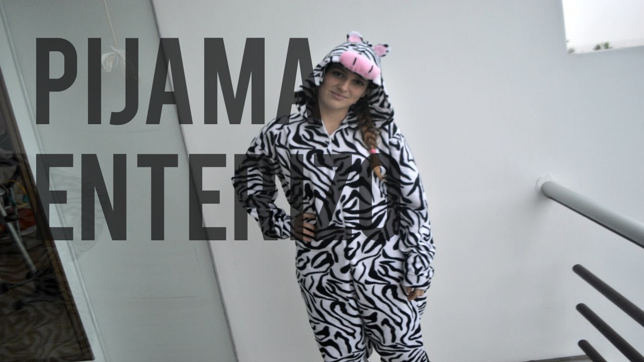 DIY : Pijama Enterizo de zebra !!. Onesie