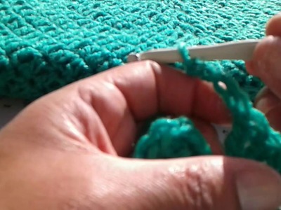 Poncho tejido a crochet