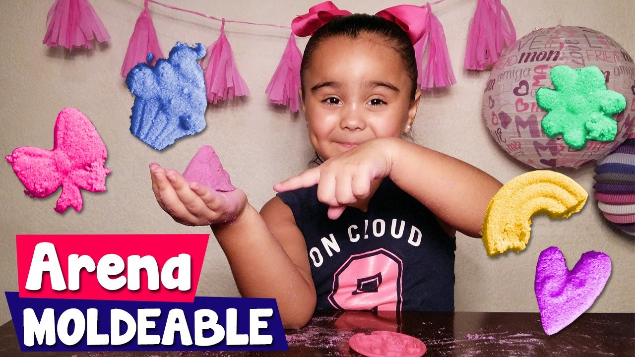 ARENA MOLDEABLE casera. DIY KINETIC SAND