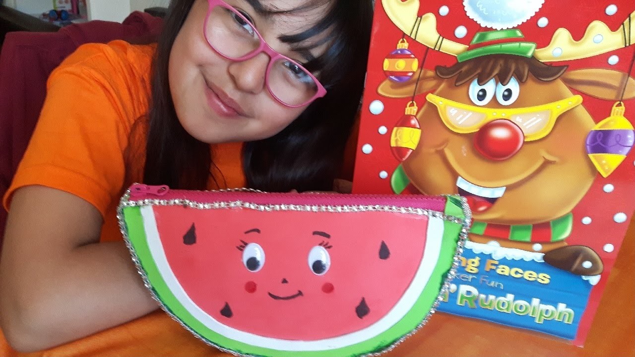 Como hacer ESTUCHE DE SANDIA | DIY WATERMELON PENCILCASE