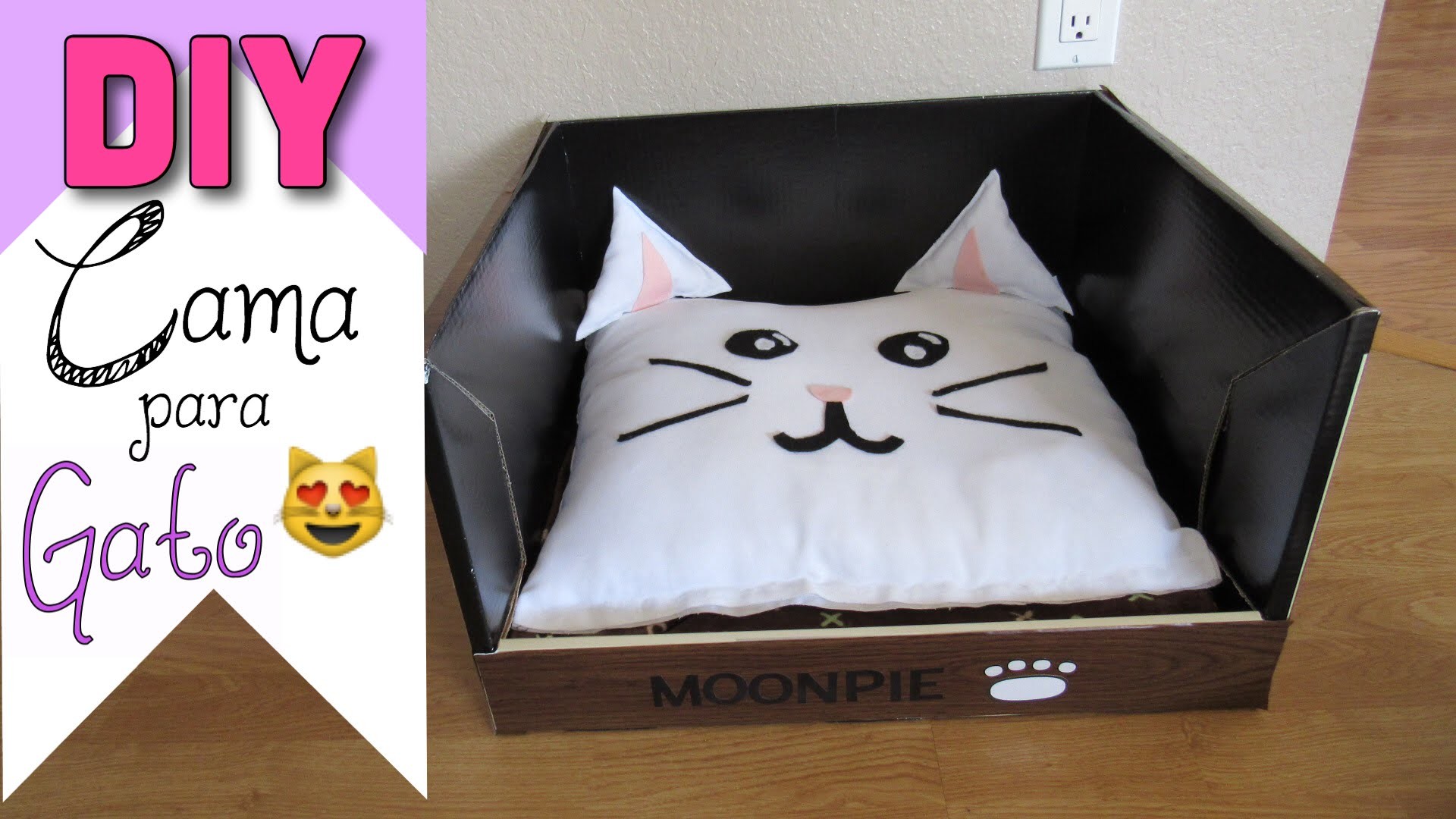 DIY Cama para Gato con Caja de Cartón