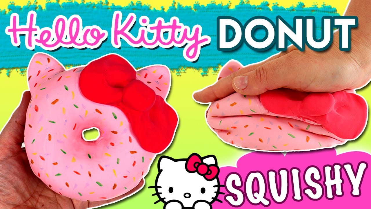 DONUT Squishy HELLO KITTY *DIY Hello Kitty Squishy Donut