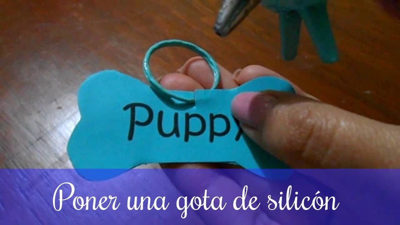 PLACA CASERA PARA MASCOTA. DIY placa casera para perro ♥
