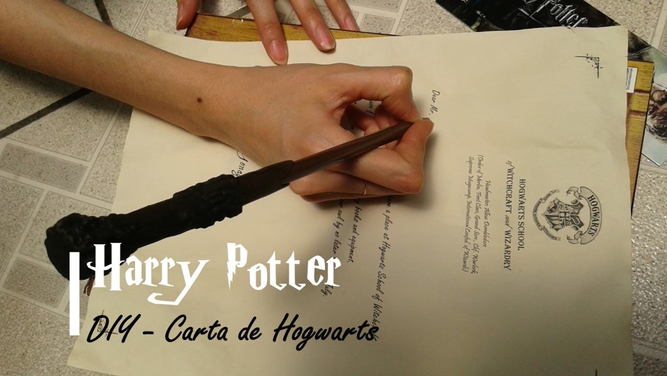 Tutorial - Carta de Hogwarts | DIY - Hogwarts letter