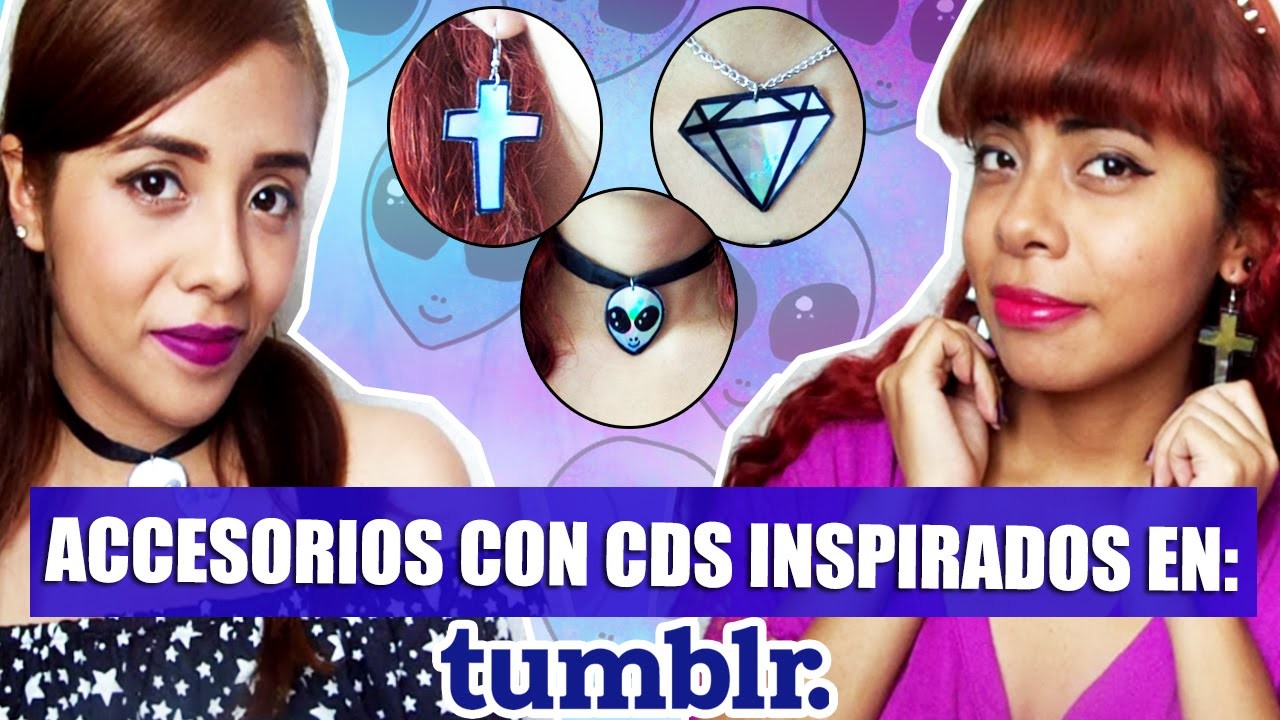 DIY ACCESORIOS CON CDS INSPIRADOS EN TUMBLR ❤ ||| Hey You TV!