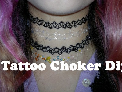 ♥ Tattoo Choker Diy.Tutorial ☺ Esp - Cata