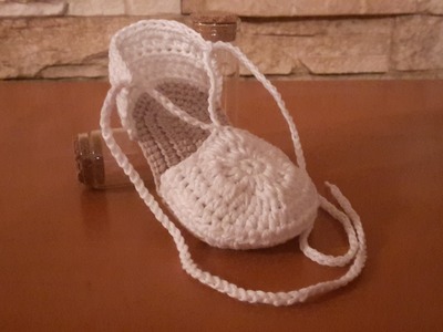 Tutorial zapatitos bebé crochet. Parte II, sandalia.
