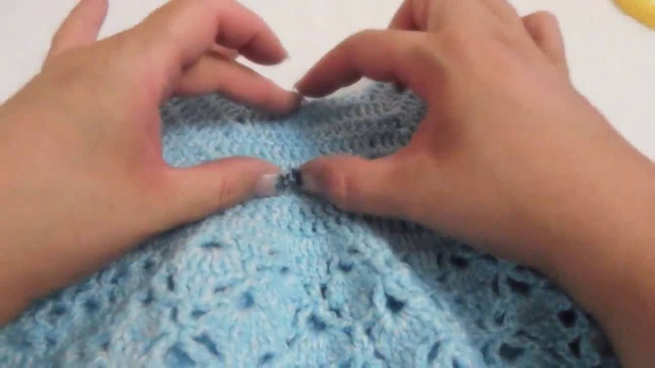Vestido niña a crochet (version diestro)
