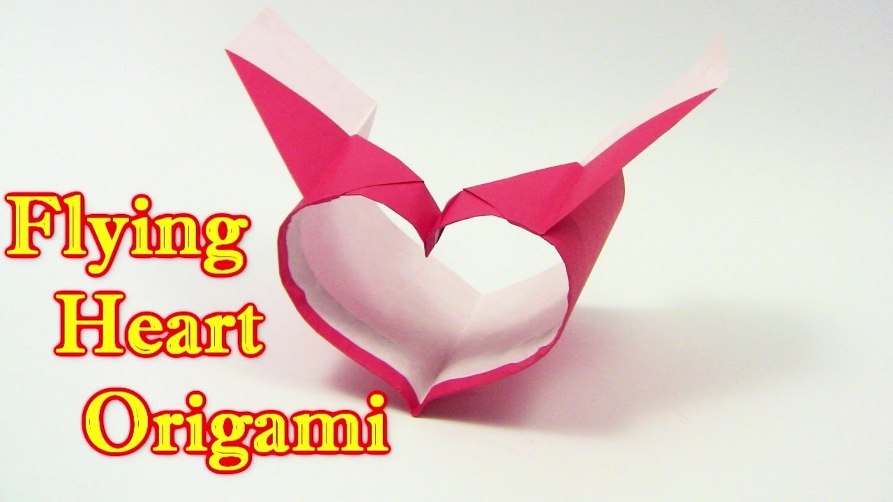 BEST COOL Origami Heart Flying Paper Plane Airplane  by 牙精 - Yakomoga Origami tutorial