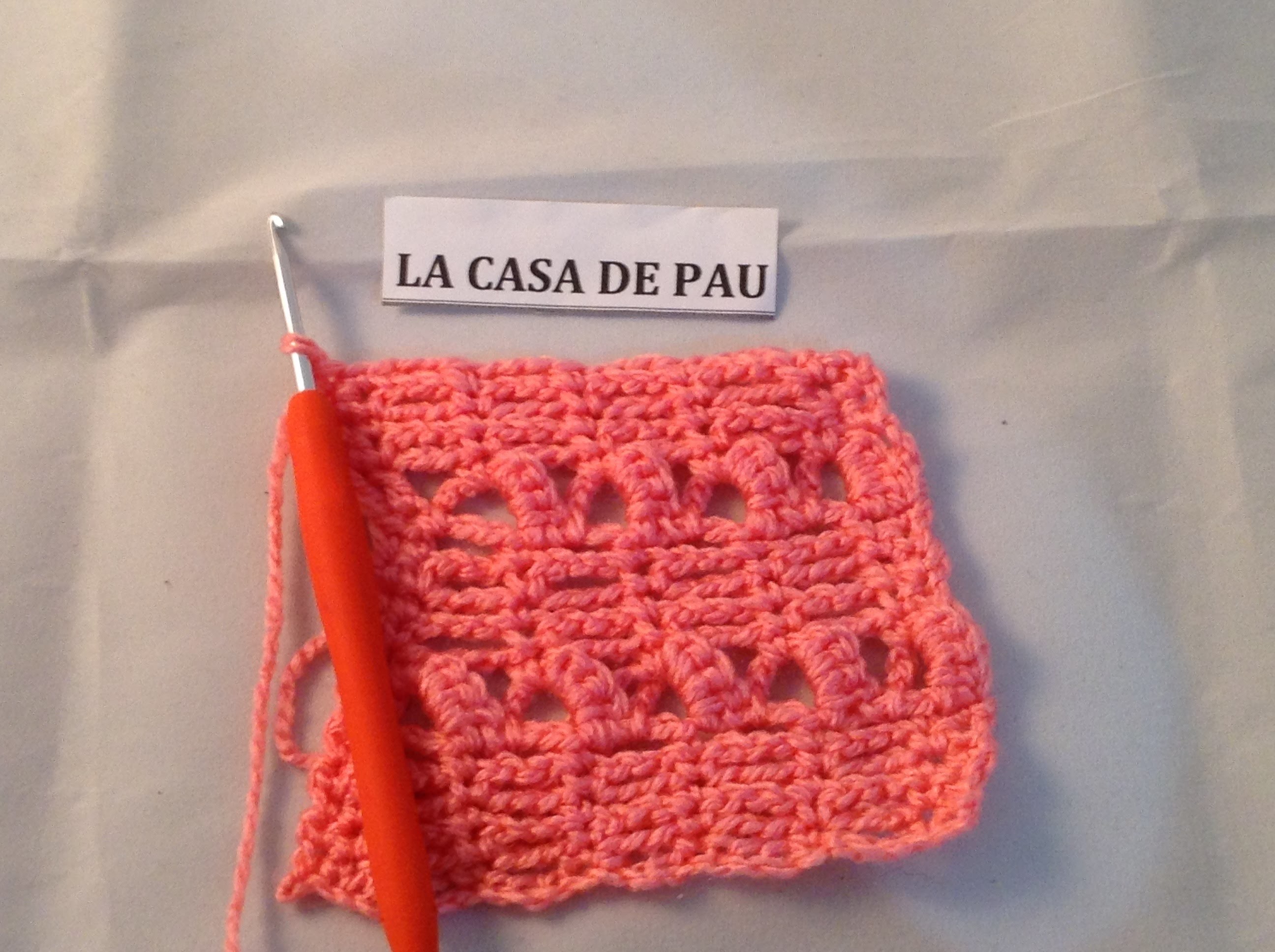 Cobija para bebé.  puntada #10