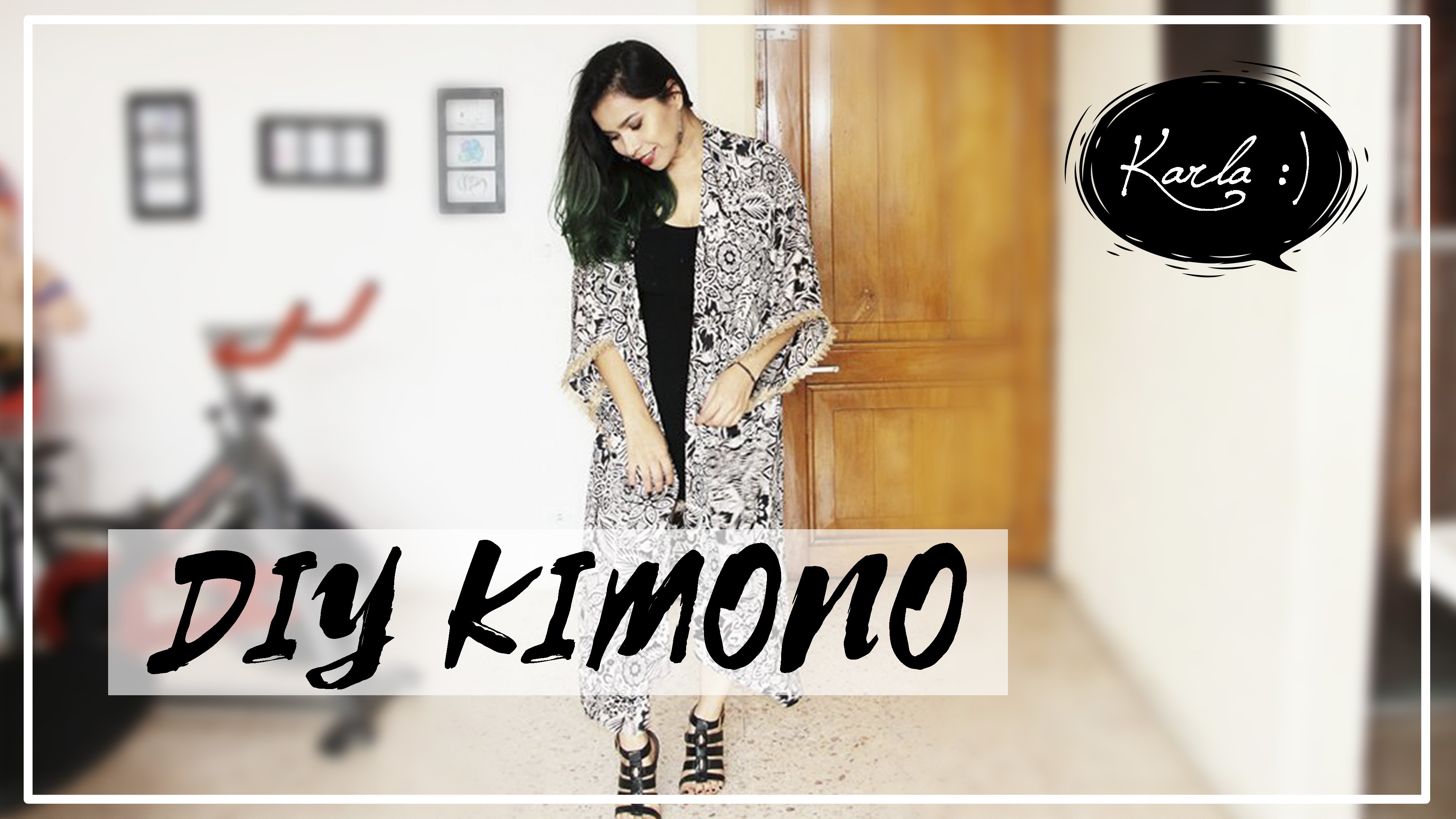 DIY: Cómo hacer un Kimono muy fácil. How to make a Cardigan Kimono | #FemLife :)