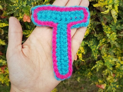 Letra T a crochet | How to crochet letter T