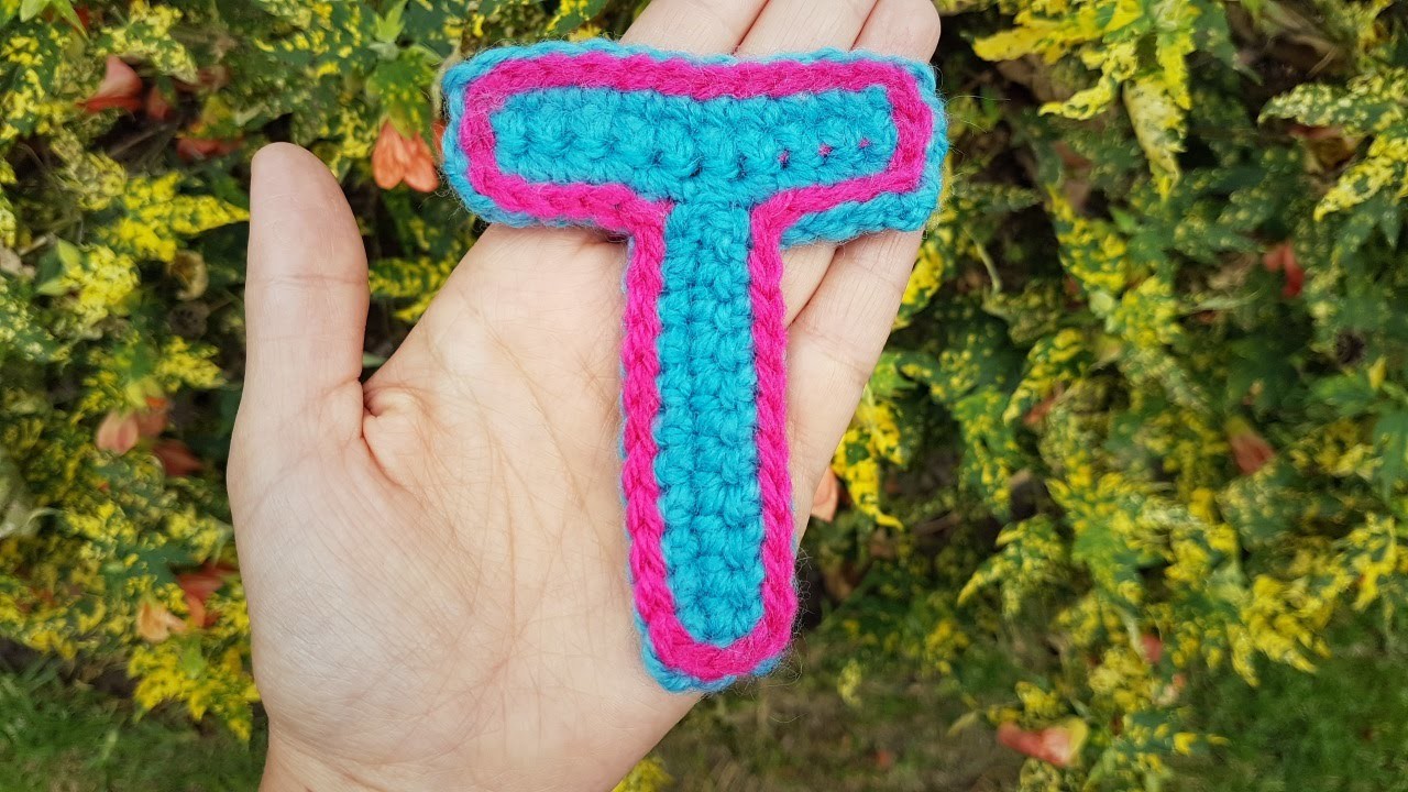 Letra T a crochet | How to crochet letter T
