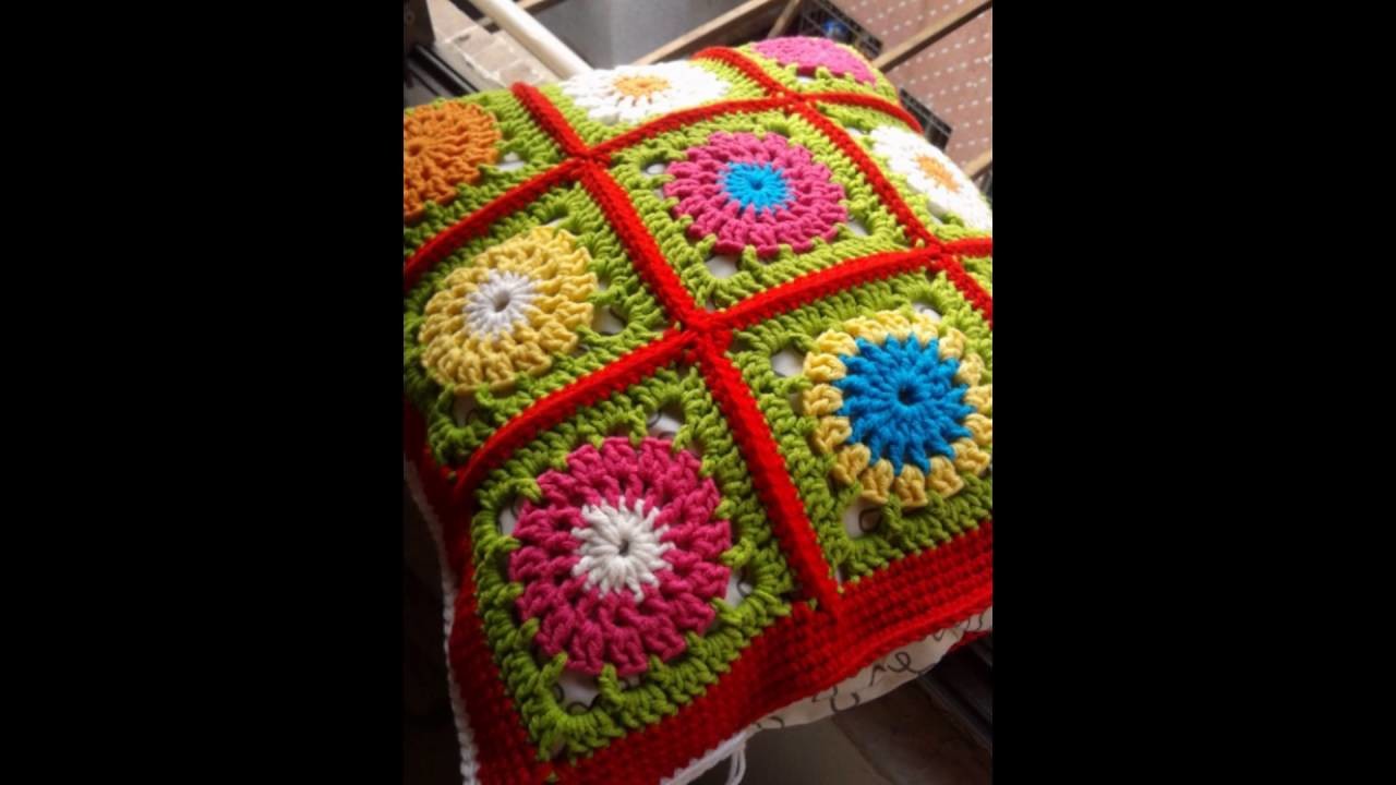 Manualidades: Almohadas tejidas a crochet