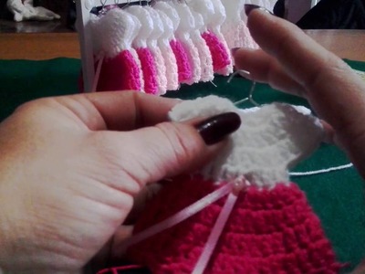 Mini vestidos crochet y percha  (parte 1)