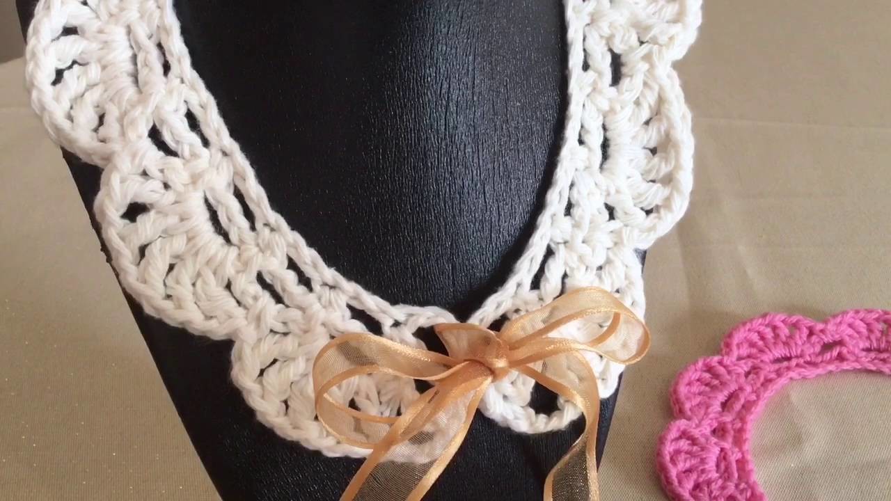 Cómo hacer un Cuello en Punto Abanicos y Punto Red Crochet