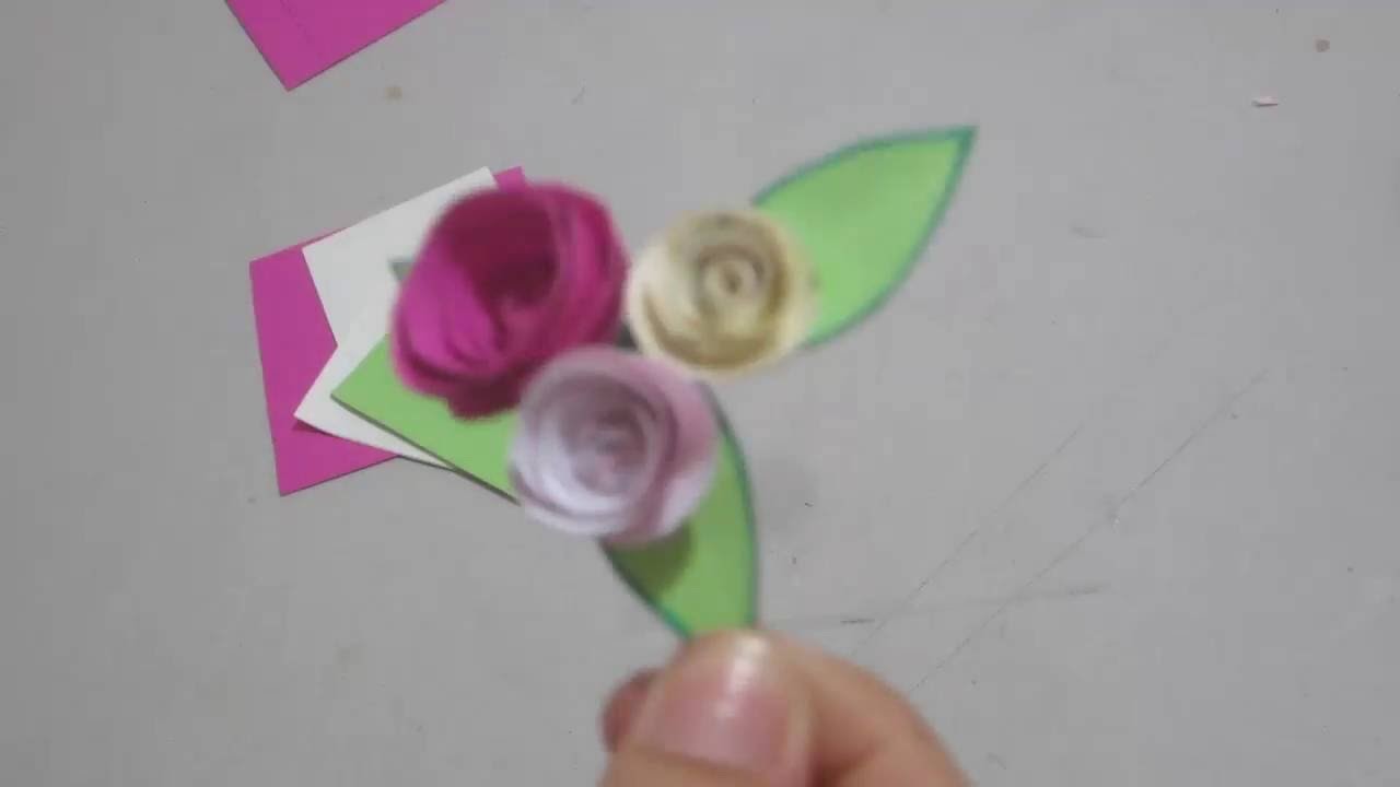 DIY. COMO HACER FLORES DE PAPEL- PAPER FLOWERS- MANUALIDADES