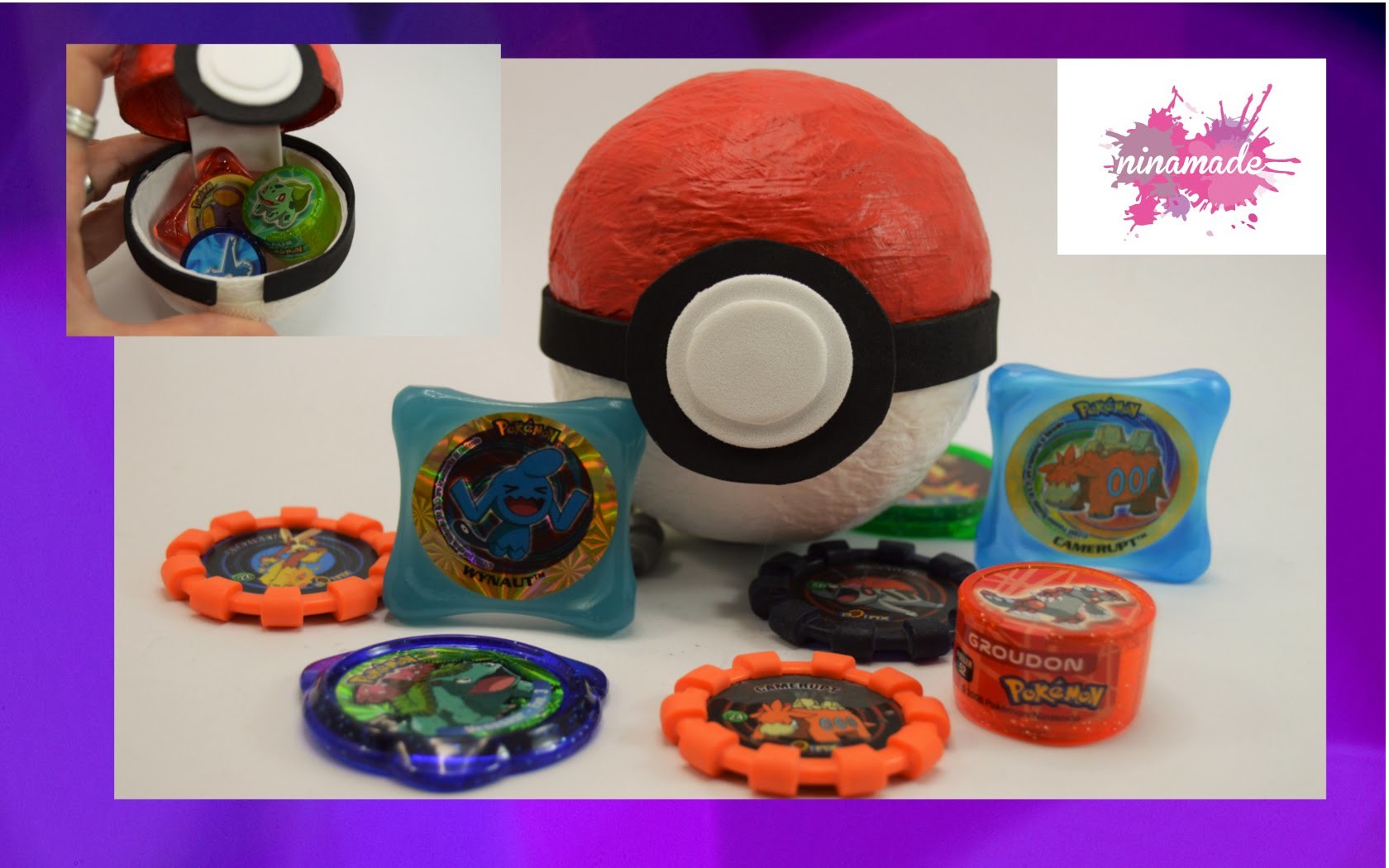 DIY. Haz tu Poké Ball con papel maché. Do your Poké Ball with paper mache