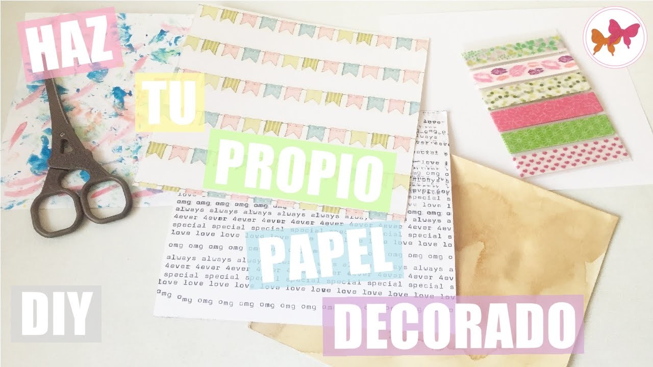 DIY Haz tu propio papel decorado para scrapbooking | Laila color 