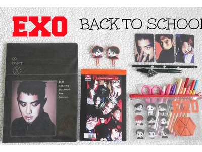 DIY K-POP : EXO Decora tus útiles escolares ver. Monster. EXO School Supplies  Monster Ver.