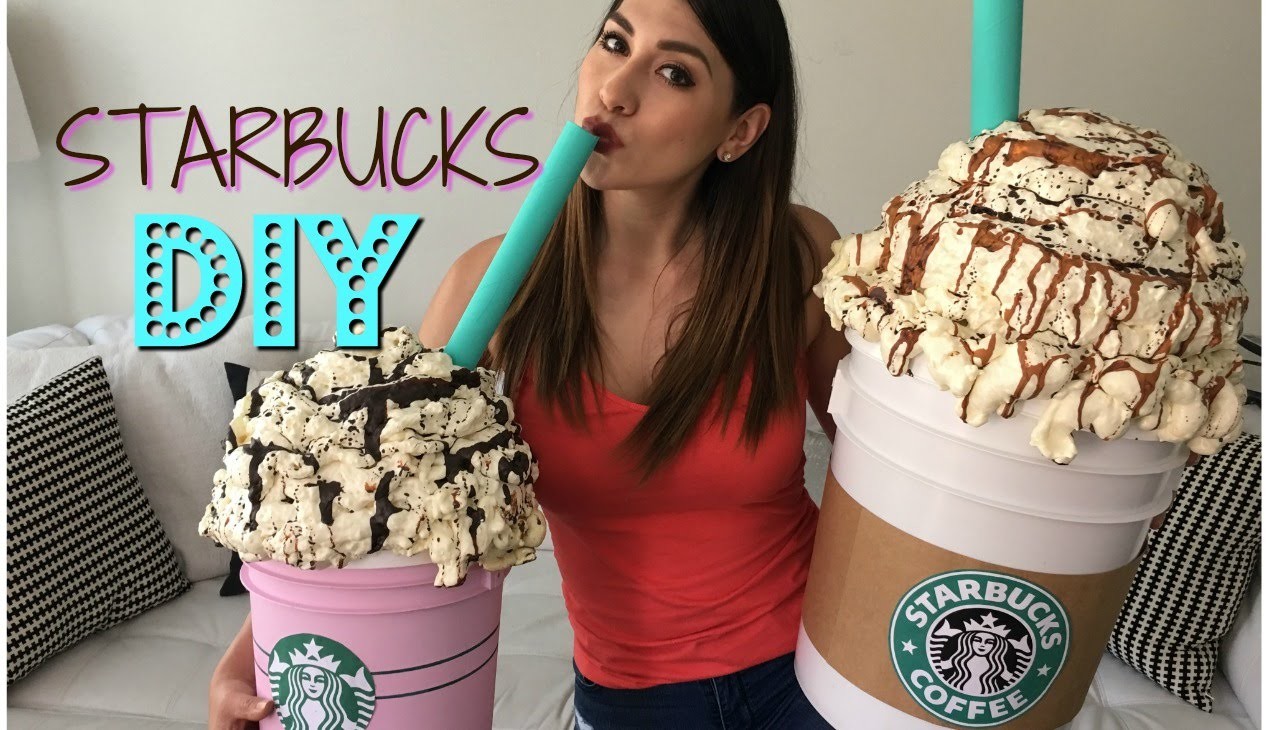 STARBUCKS DIY-"FRAPPUCCINO CARAMEL & COTTON CANDY"-MELY