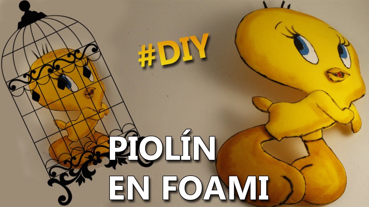 DIY | COMO HACER A PIOLIN EN FOAMI | Manualidades de piolin