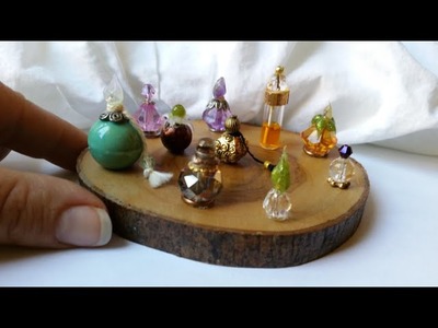 Manualidades para casa de muñecas,perfumes miniatura.crafts for dollhouse miniature perfume