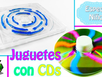 222. Manualidades para niños: Juguetes con cds (Reciclaje) Ecobrisa