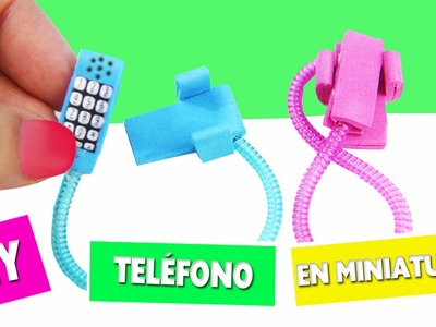 DIY | Cómo hacer un teléfono en miniatura - manualidades para muñecas - manualidadesconninos