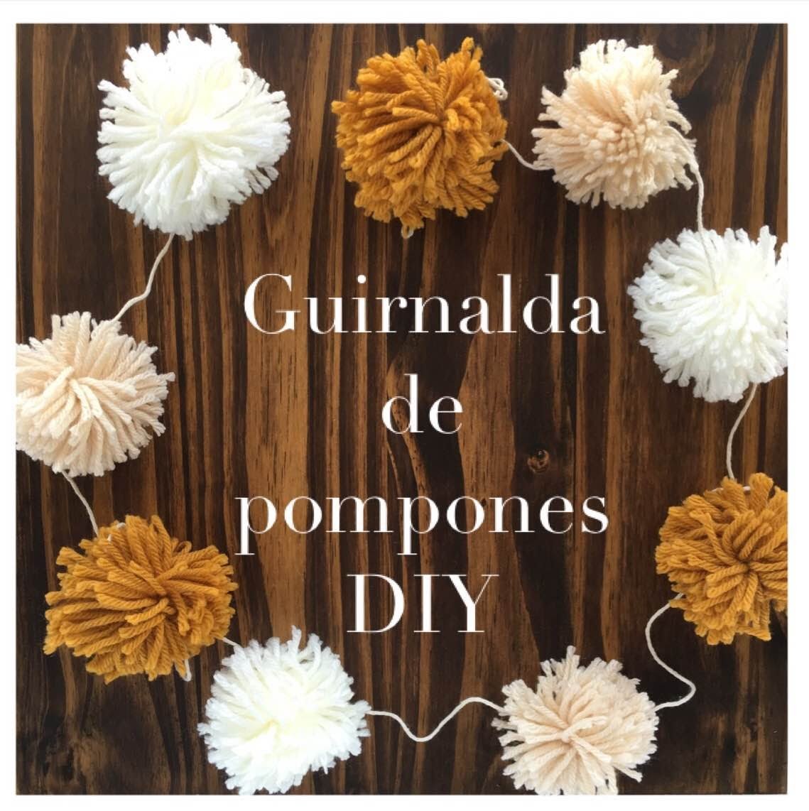 POM POM GARLAND DIY. GUIRNALDA DE POMPONES DIY