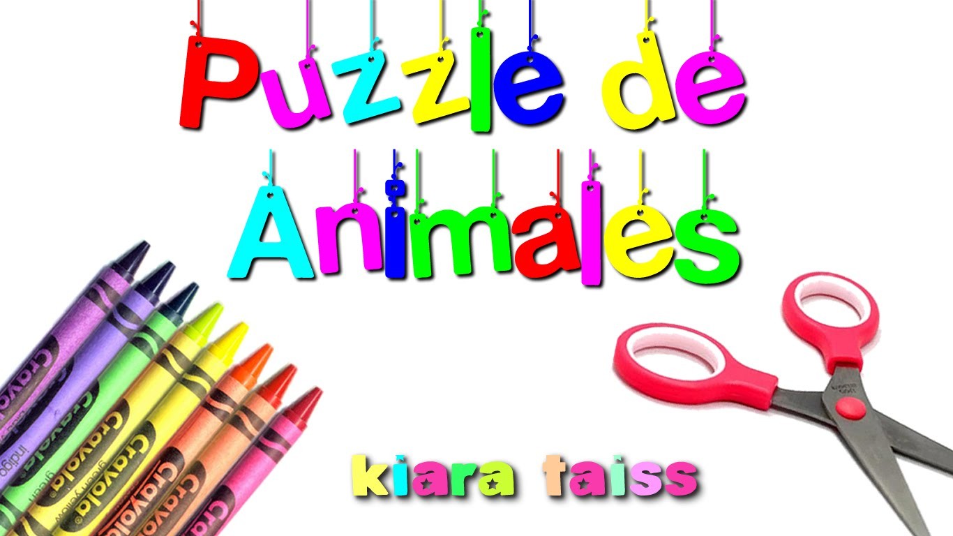 Puzzle de animales: Manualidades para niños