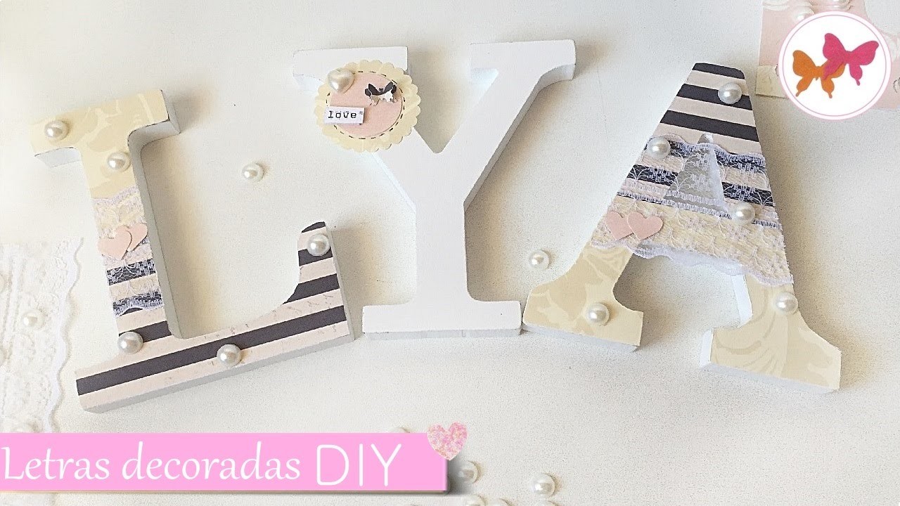 DIY Letras decoradas para boda | Laila color 