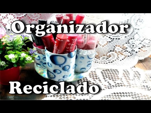 DIY : Organizador reciclando rollos de carton y CDs