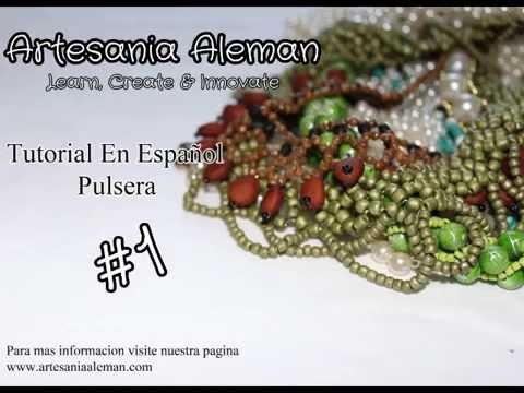 Tutorial Como Hacer Una Pulsera Con Perlas. Artesania y Mas