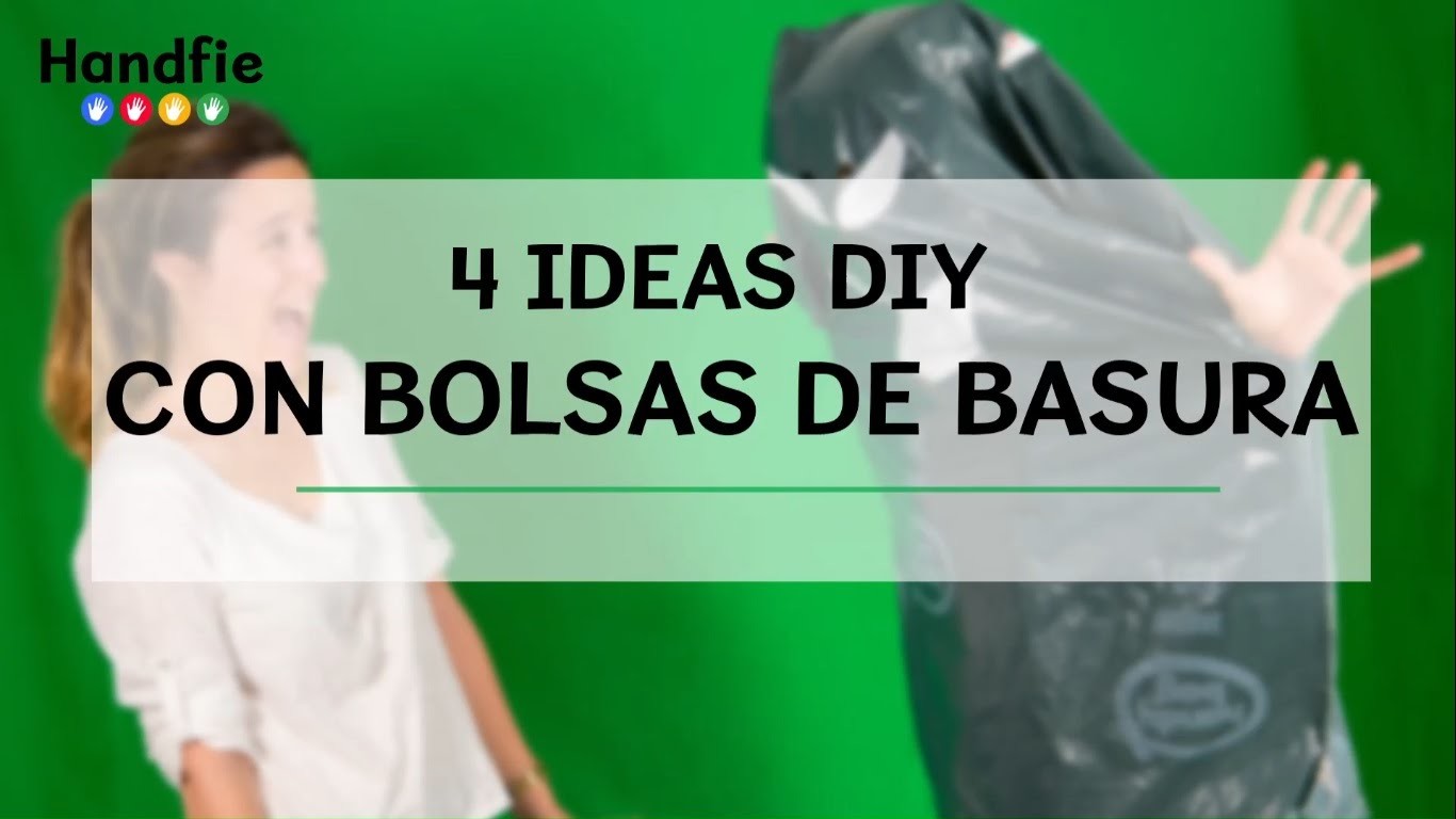 4 ideas DIY con bolsas de basura· Handfie DIY