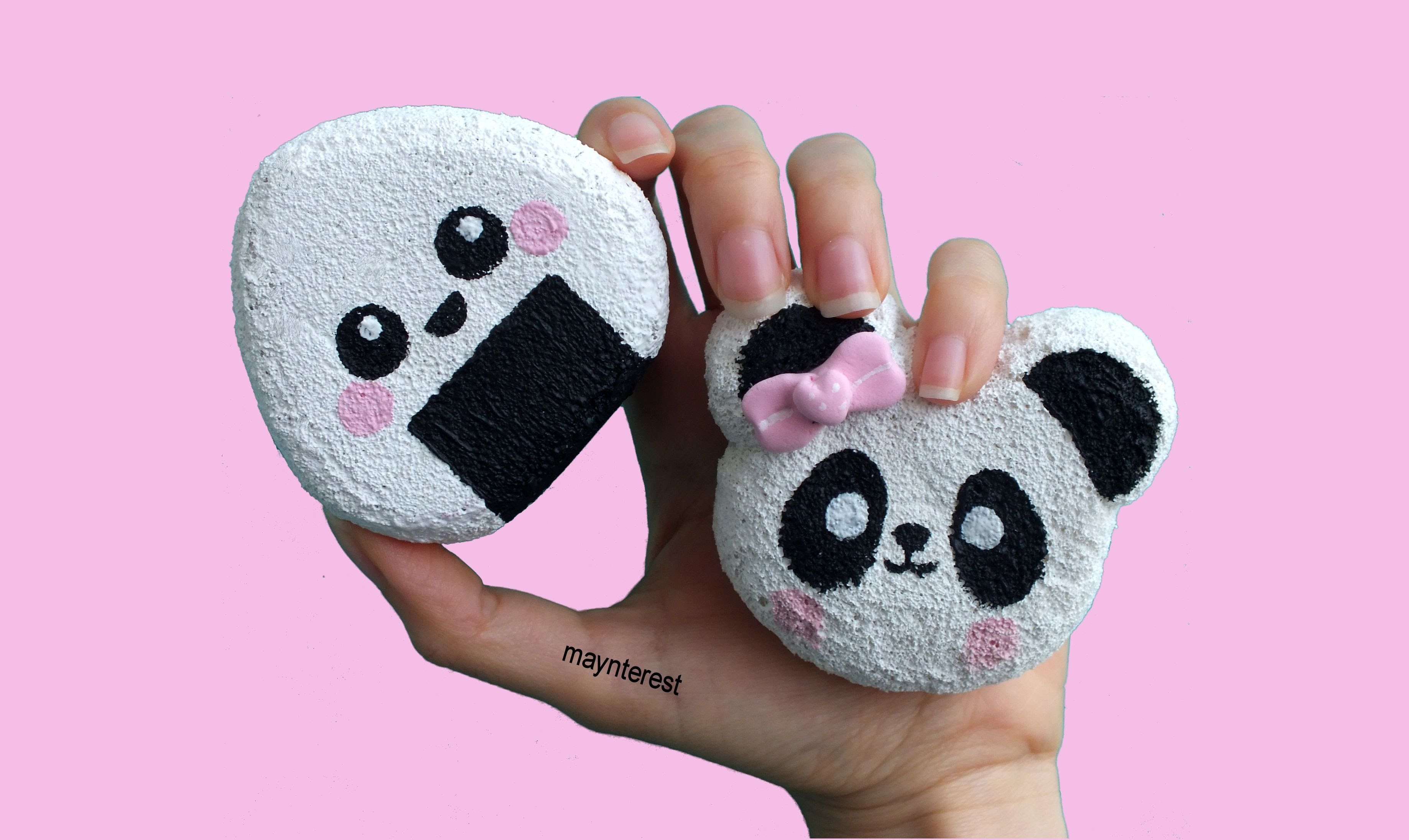 DIY SQUISHY - Onigiri y Panda kawaii