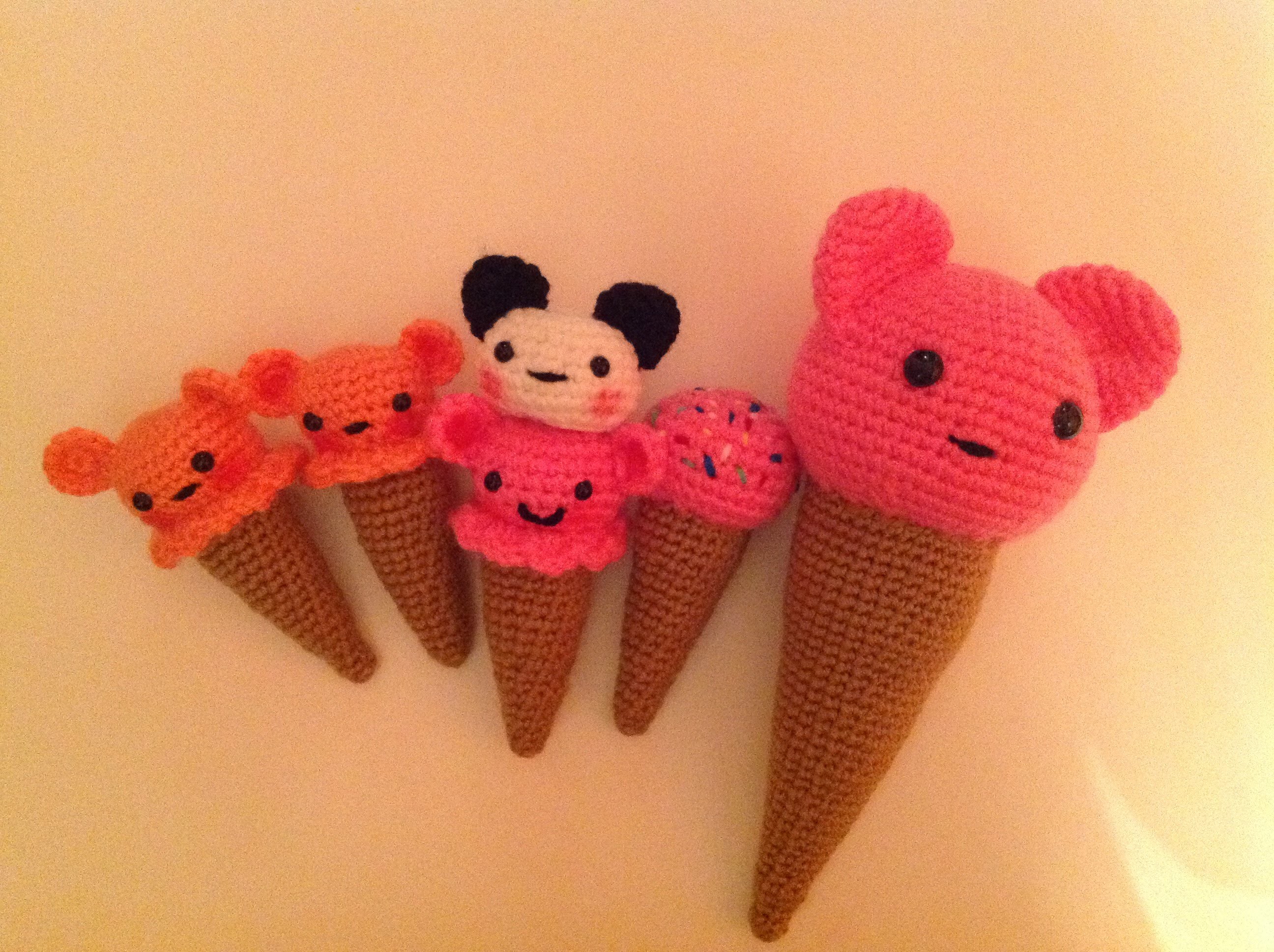 Helado A Crochet-Amigurumi Ice Cream