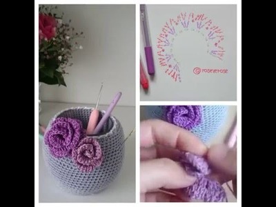 Tutorial Rosa a Crochet