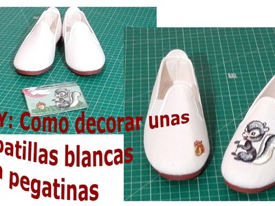 DIY: Como decorar unas zapatillas blancas con pegatinas