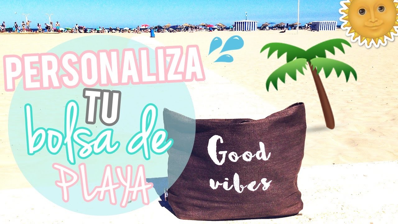 DIY: PERSONALIZA TU BOLSO DE PLAYA FÁCIL Y RÁPIDO | Sonia Ruiz