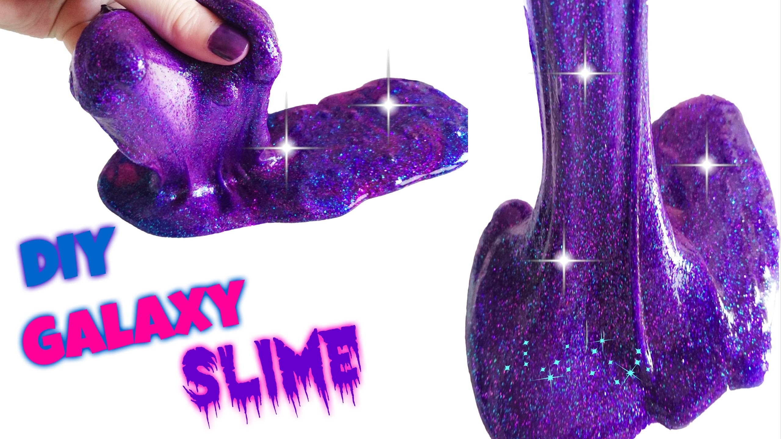 Como hacer Galaxy Slime SIN BORAX DIY