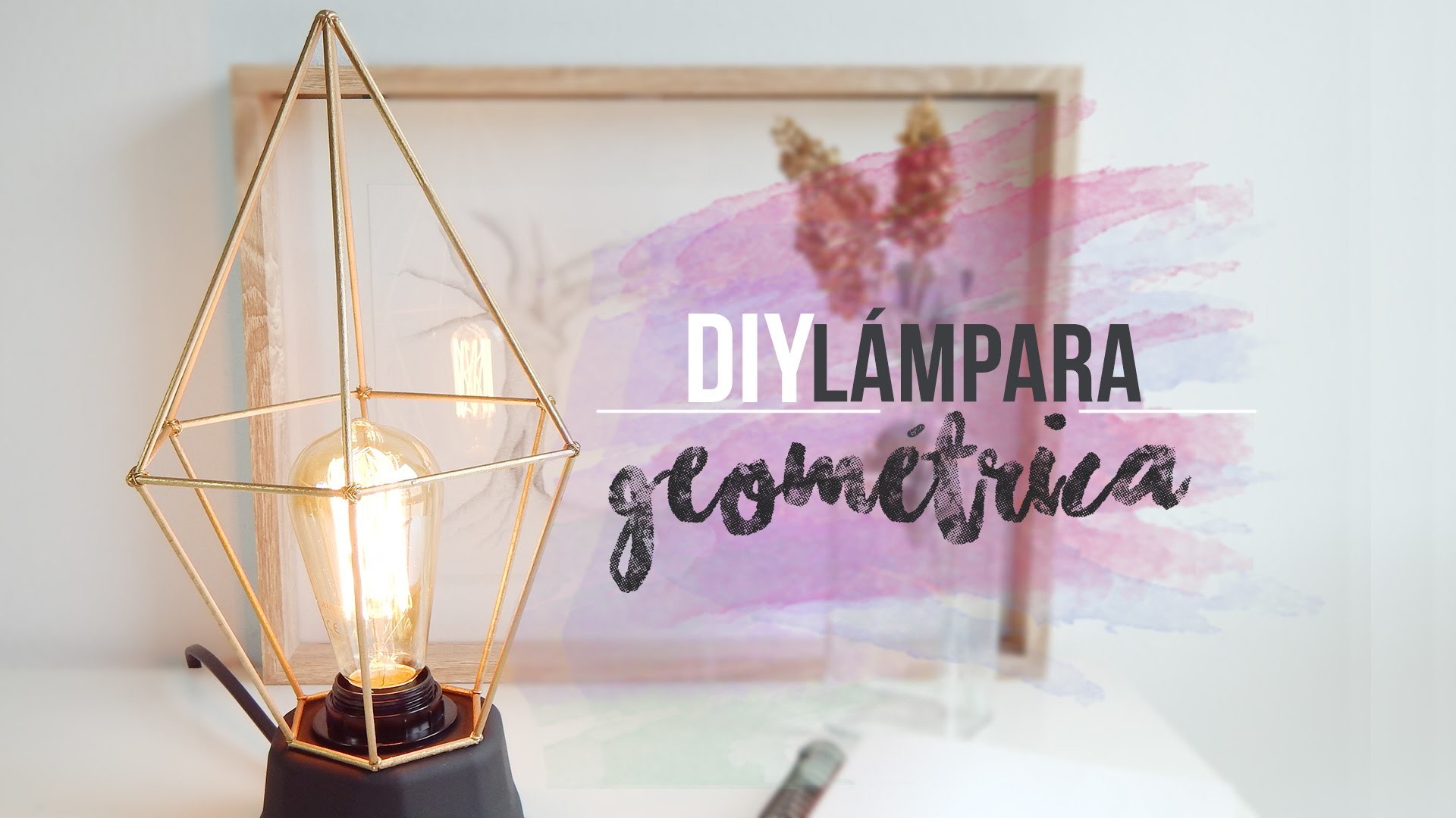 DIY GEOMETRIC LAMP | Lámpara geométrica