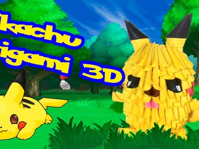 Pikachu Origami 3D, tutorial (DIY) Pokenon Go