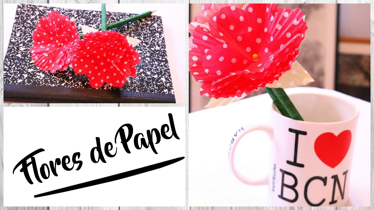 DIY :Flores de papel  colab Clau Beth. Anuncio de Sorteo  by WendyLou