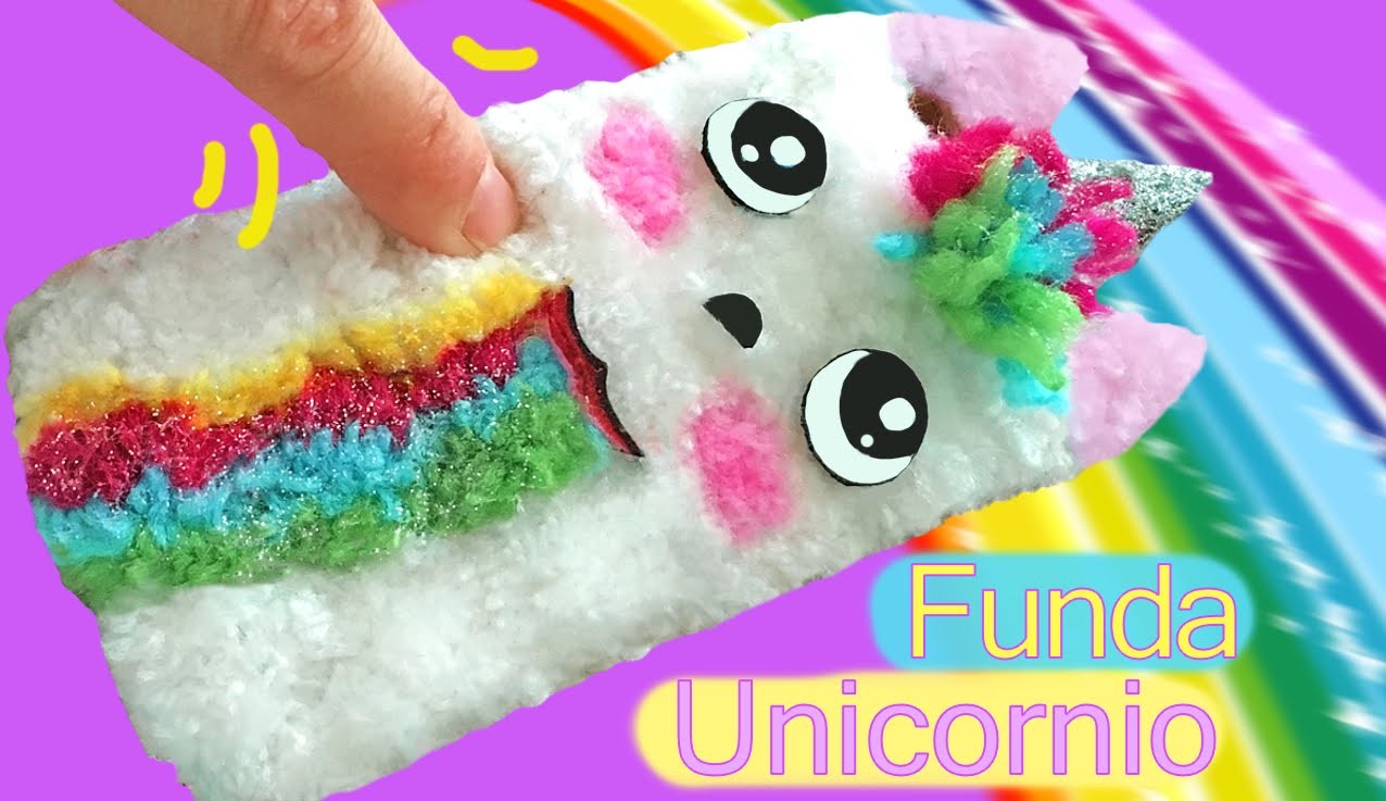 DIY Funda para móvil de peluche del unicornio de Snapchat