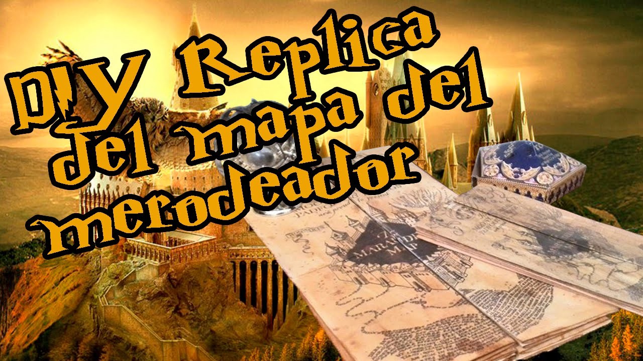 DIY Replica del el mapa del Merodeador (grande).Harry Potter