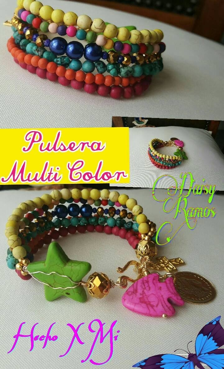 Pulsera Multi Color DIY Fácil de hacer