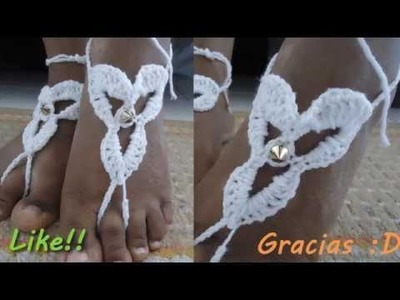 Accesorio para los pies *crochet Barefoot Sandals*